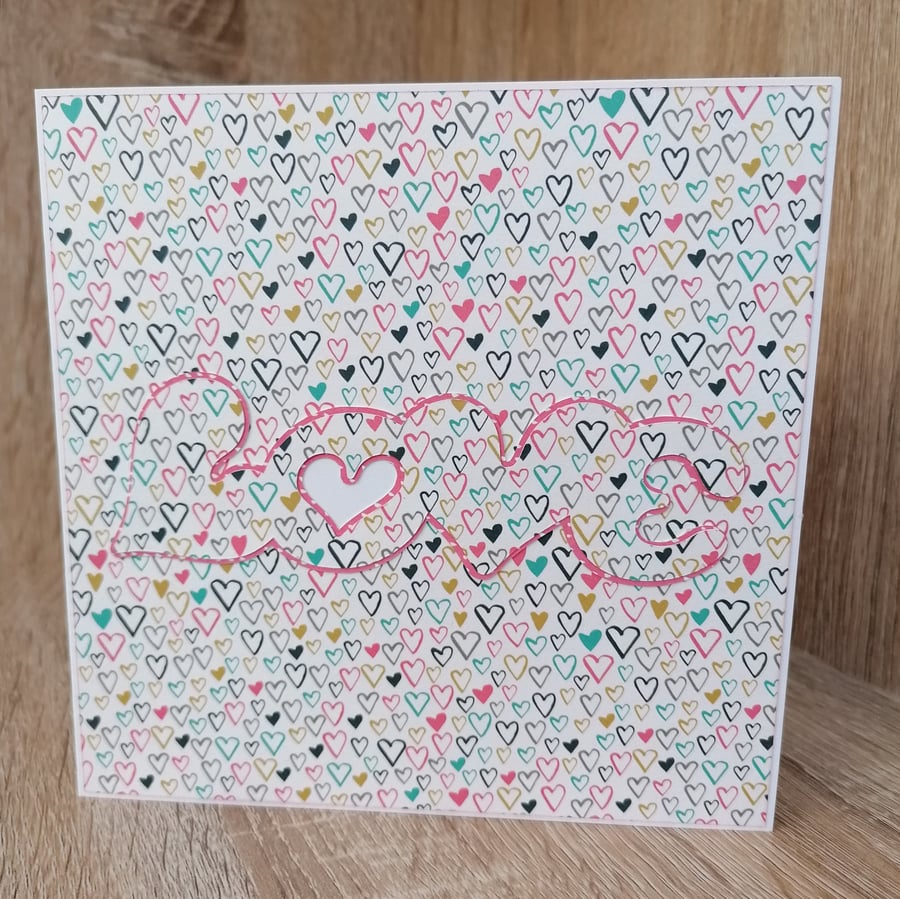 Lovehearts- Valentine,Wedding,Engagement,Anniversary Card