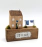 Handmade Tiny Oak Cottage Home Decor 'Home' 