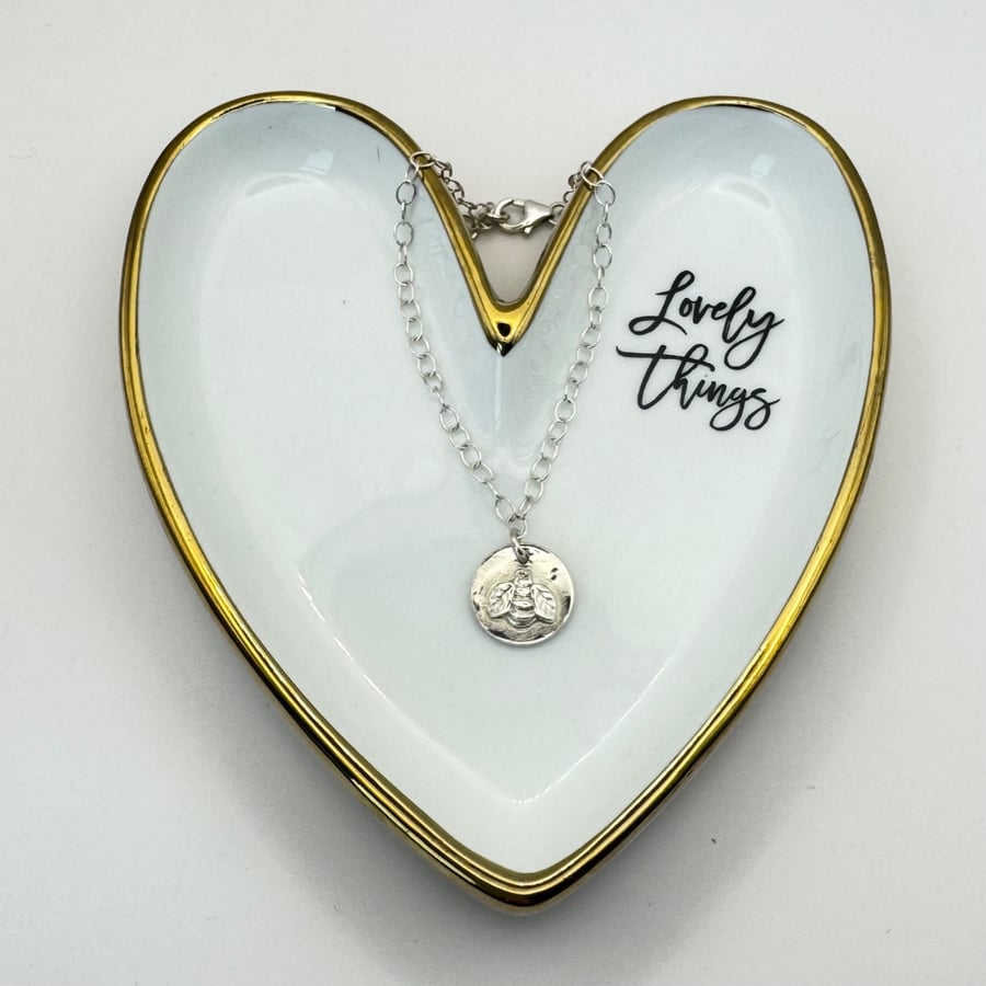 Fine Silver Bee Bracelet