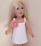KNITTING PATTERN PDF White Sundress for Doll - Image 1