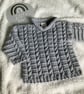 Hand Knitted ‘Henry’ Baby Boy’s Jumper (3-6 months) - Image 1