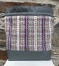 Cariad Bag - Berry range. Damson, Dusky Lilac & Prussian Blue.Handwoven in Wales - Image 1
