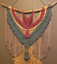 'Beltane Spirit' Modern Folk Macrame Wall Hanging - Sage, Mustard & Terracotta - Image 3
