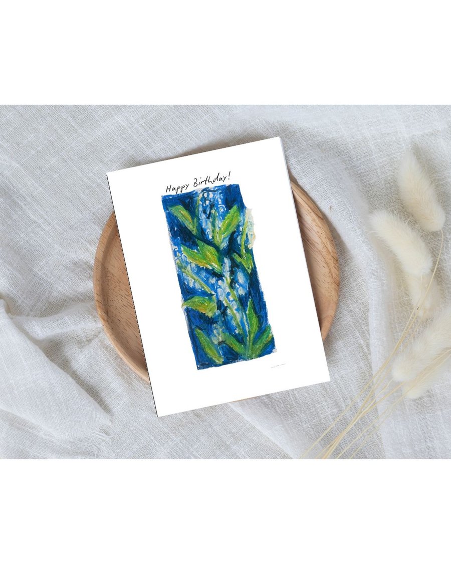 May Birth Flower Birthday Card