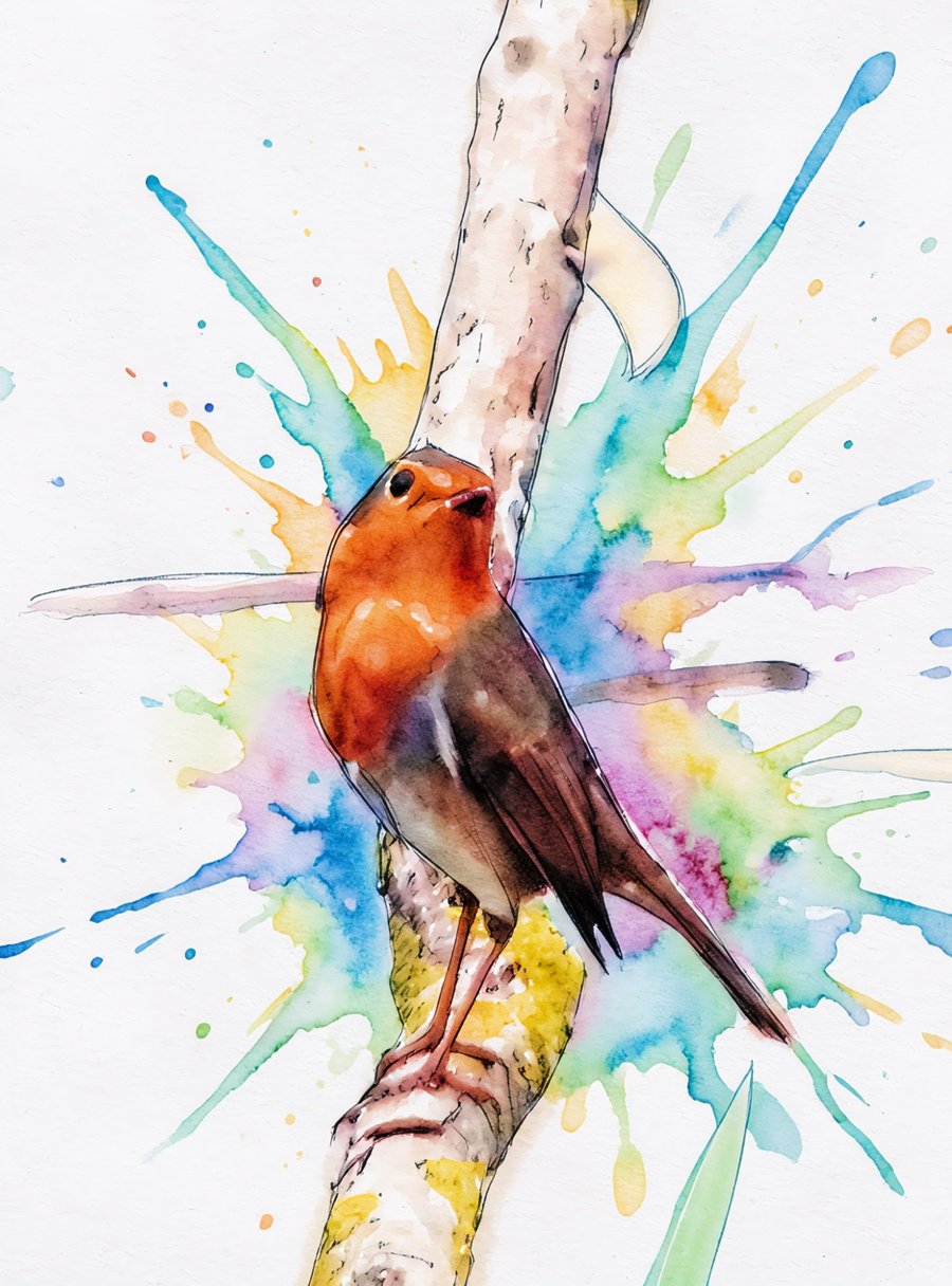 Robin Bird Norfolk Greeting Card A5
