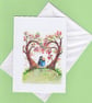 Blank Card Love Heart Tree. Anniversary, wedding, engagement, love - Image 3