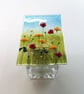 Wildflower tea light holder, gift for her, home decor. fused glass art, summer c - Image 5