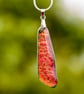 Dichroic Glass Pendant in Orange - 1221 - Image 6