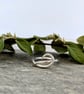 Sterling Silver Scroll Ring with Sculptural Elegant Band - Image 4