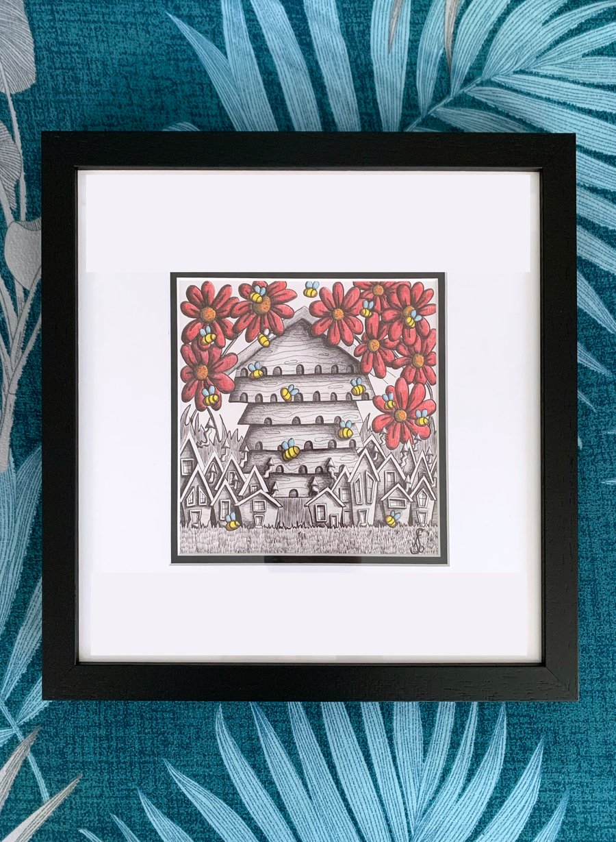 Bee Hive Original Artwork