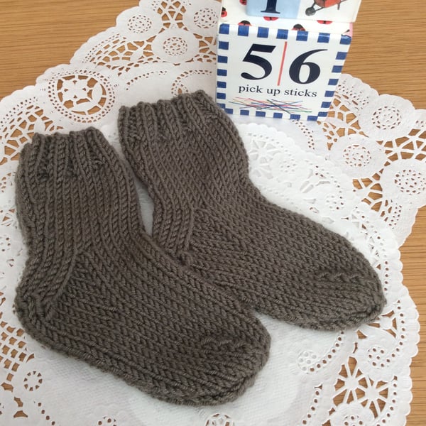 Hand Knitted Baby Socks 