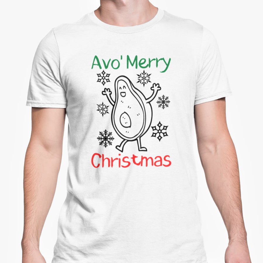 AVO Merry Christmas T Shirt- Funny Christmas Joke Friends Banter Present Office 