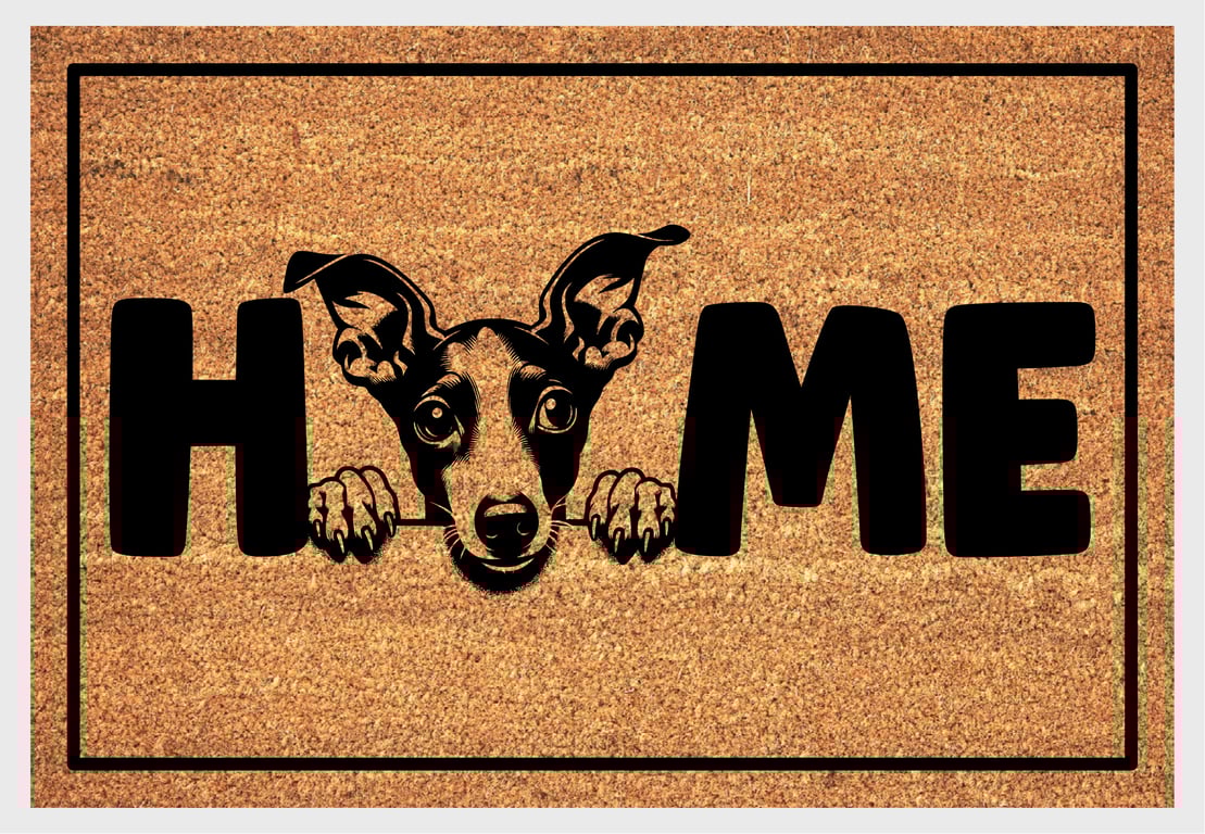 Italian Greyhound Home Door Mat No.1 - Italian Greyhound Dog Doormat - 3 Sizes