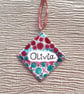  Enamelled Christmas Decoration with Handwritten Name & Personalised Message. - Image 6