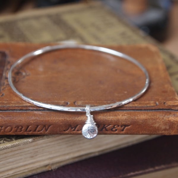 Silver Bangle, Pebble Bangle