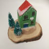Green Christmas Cottage