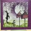 Greetings Card - Mystical Forest with Hare and Toadstool