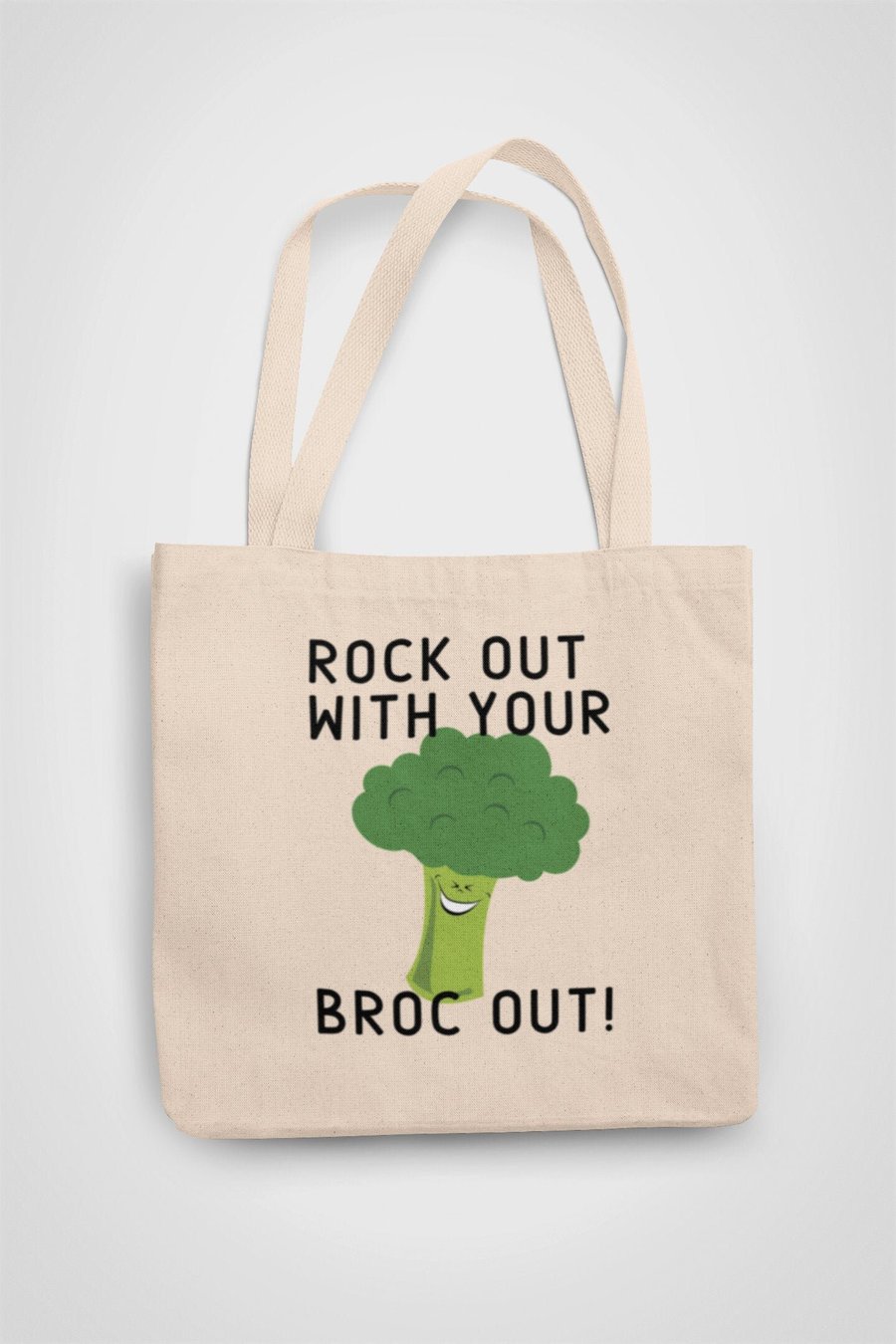 Rock out with your Brock Out Tote Bag Reusable Cotton bag - funny adult birthday