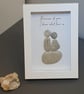 Pebble Art Love Frame “Because of You, I Know What Love Is”, 10 by 15 cm