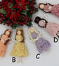 Macrame Christmas Fairy, Angel tree decoration - Image 9