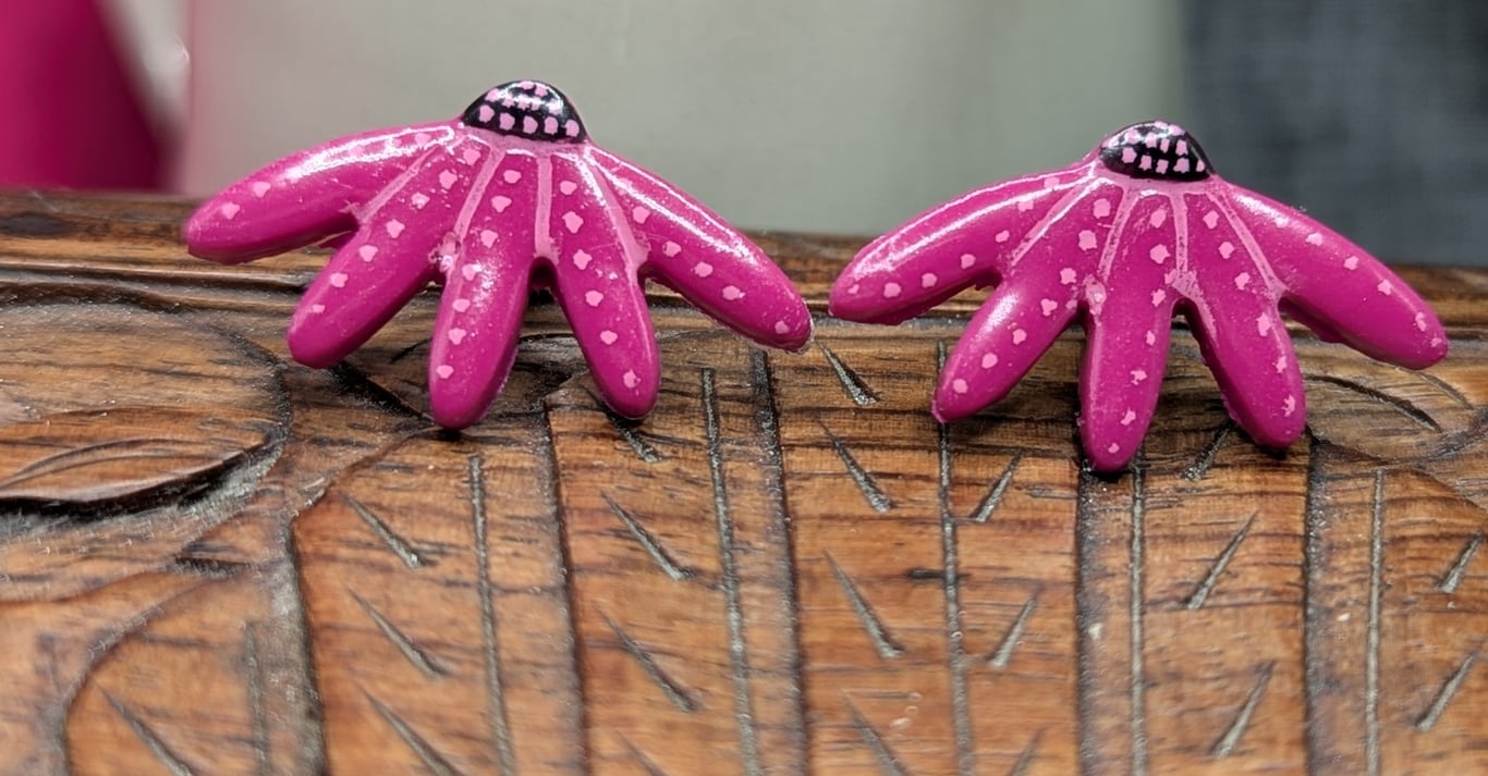 Echinacea flower studs