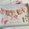 Personalised Handmade 1st Birthday Card Gift Boxed Daughter Granddaughter First