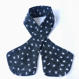 Cravat Tie Glow in The Dark Spider Print Alternative Hair Accessory Hair Band 