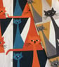 MIEOW ! FUN Cat Kitten Retro Style Swedish Fabric Lampshade - Image 2
