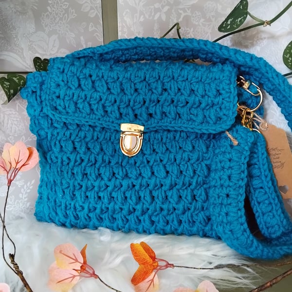 Crochet Satchel Shoulder Bag