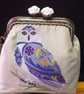 Snowy Owl Flower Power Coin Purse  - Image 2