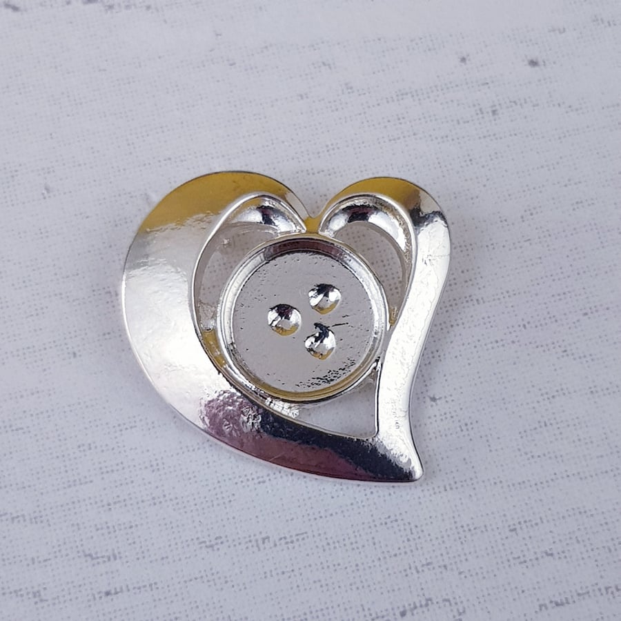 Glue on Pendant Setting, Cabochon Setting, Pendant Mount, Silver Plated 6