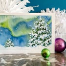 Pack of eight 'Aurora' Christmas cards