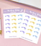 Shooting Star Planner Sticker Sheets, Calendar Stickers, Daily Planner Stickers. - Image 3