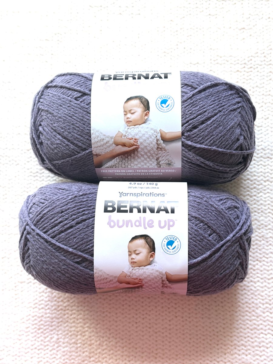 2 Balls x 140g Bernat Bundle Up Yarn Medium Yarn : Nighttime