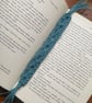 Bookmark - handmade macrame boho inspired - duck egg blue
