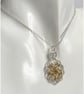 Sterling Silver Chainmaille Medallion Pendant Necklace - Image 5