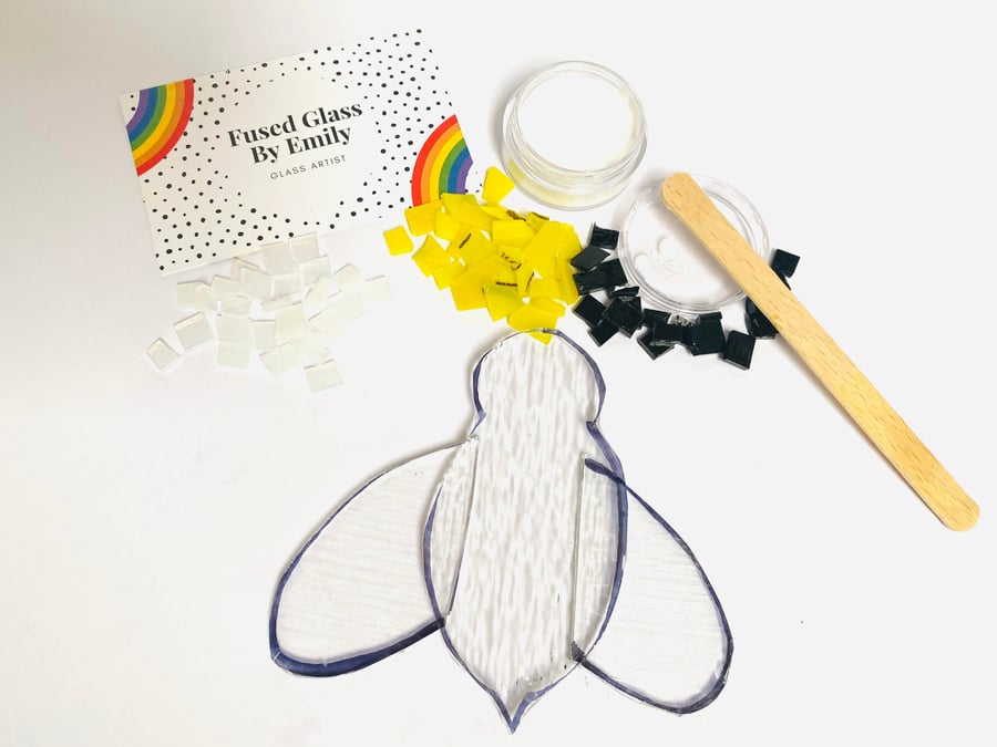 Make at Home Fused Glass Bee Kit