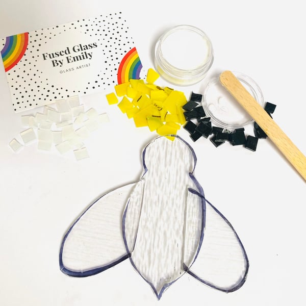 Make at Home Fused Glass Bee Kit