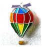 HotAir Balloon Stained Glass Suncatcher Rainbow - Image 3