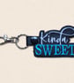 Kinda Sweet Keyring - Cute Quote Bag Charm - Image 3