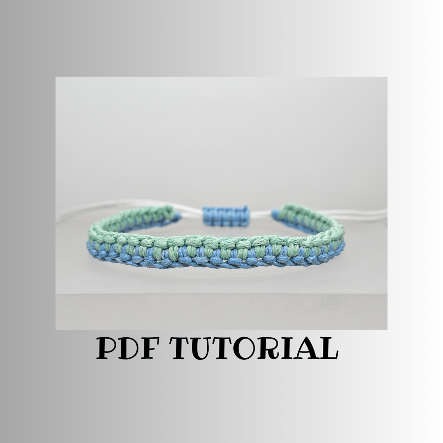 Ladder Macrame Bracelet Tutorial - macrame tutorial - craft making