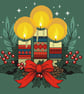 275 - Christmas Candles Festive Cross Stitch Pattern (PDF Counted Chart) - Image 1