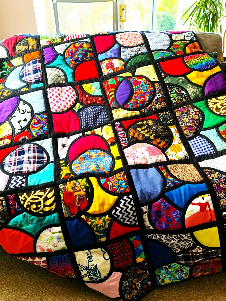 STAINED GLASS WINDOW QUILT