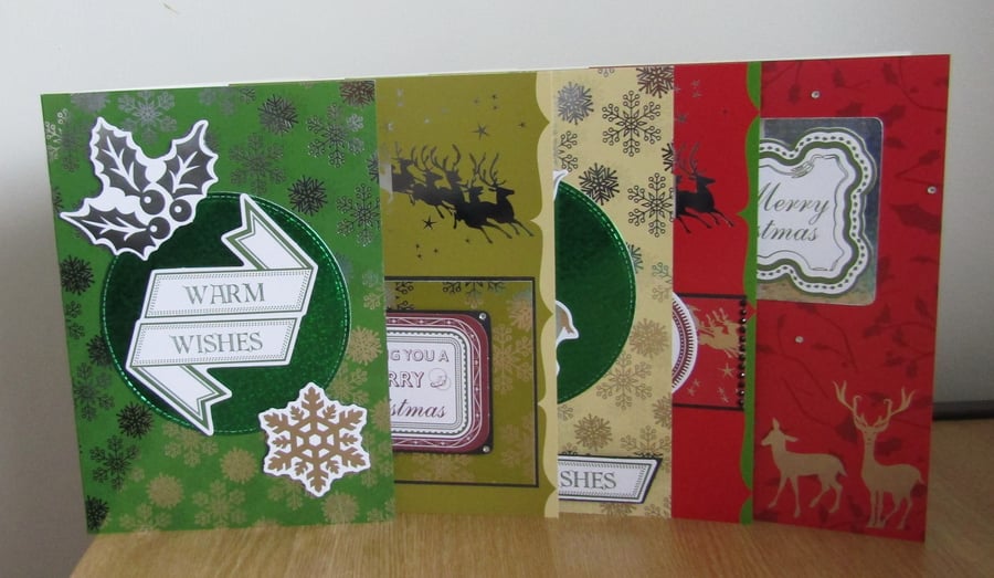 BBX21 Luxury Foil Christmas Cards - Set of 5 
