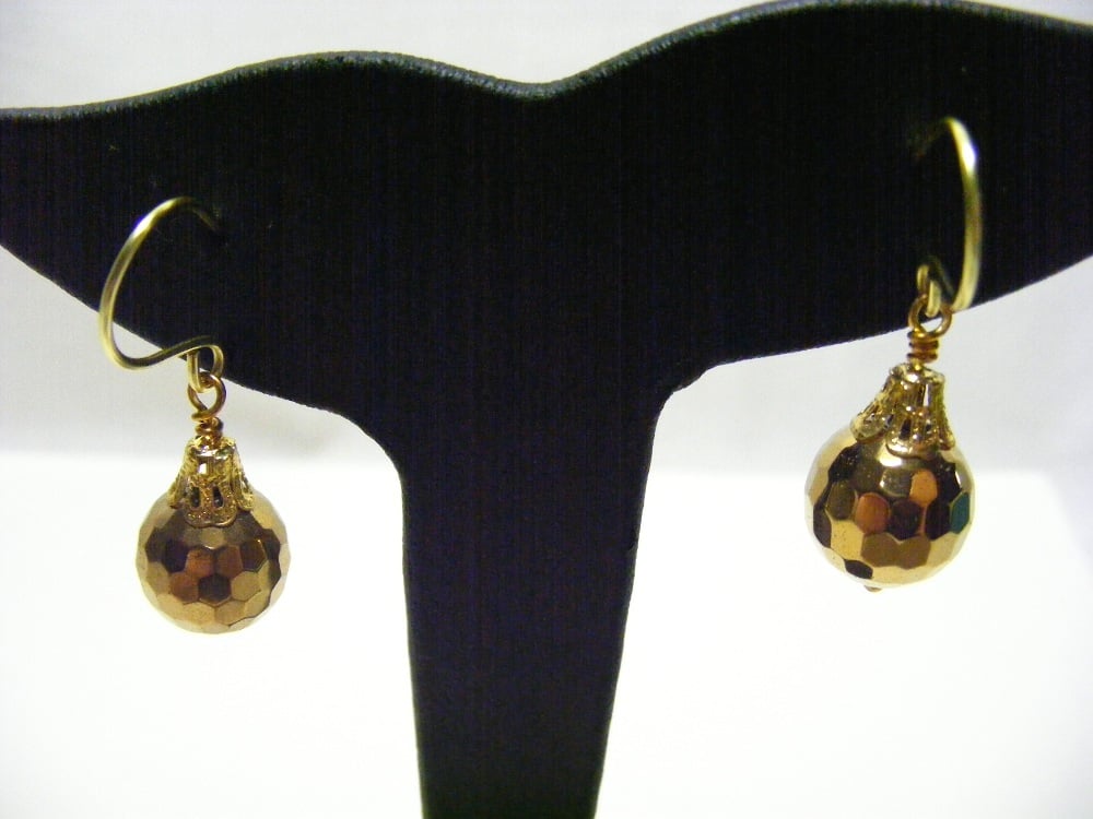 Gold Bauble Earrings
