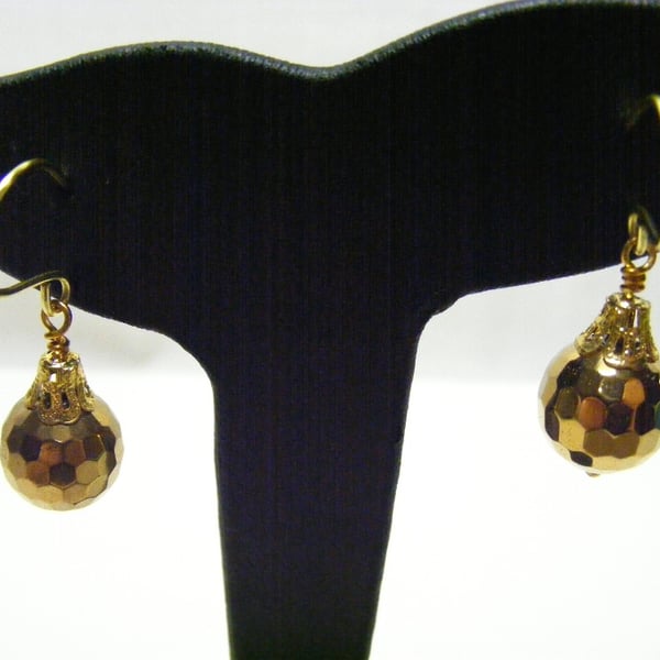 Gold Bauble Earrings