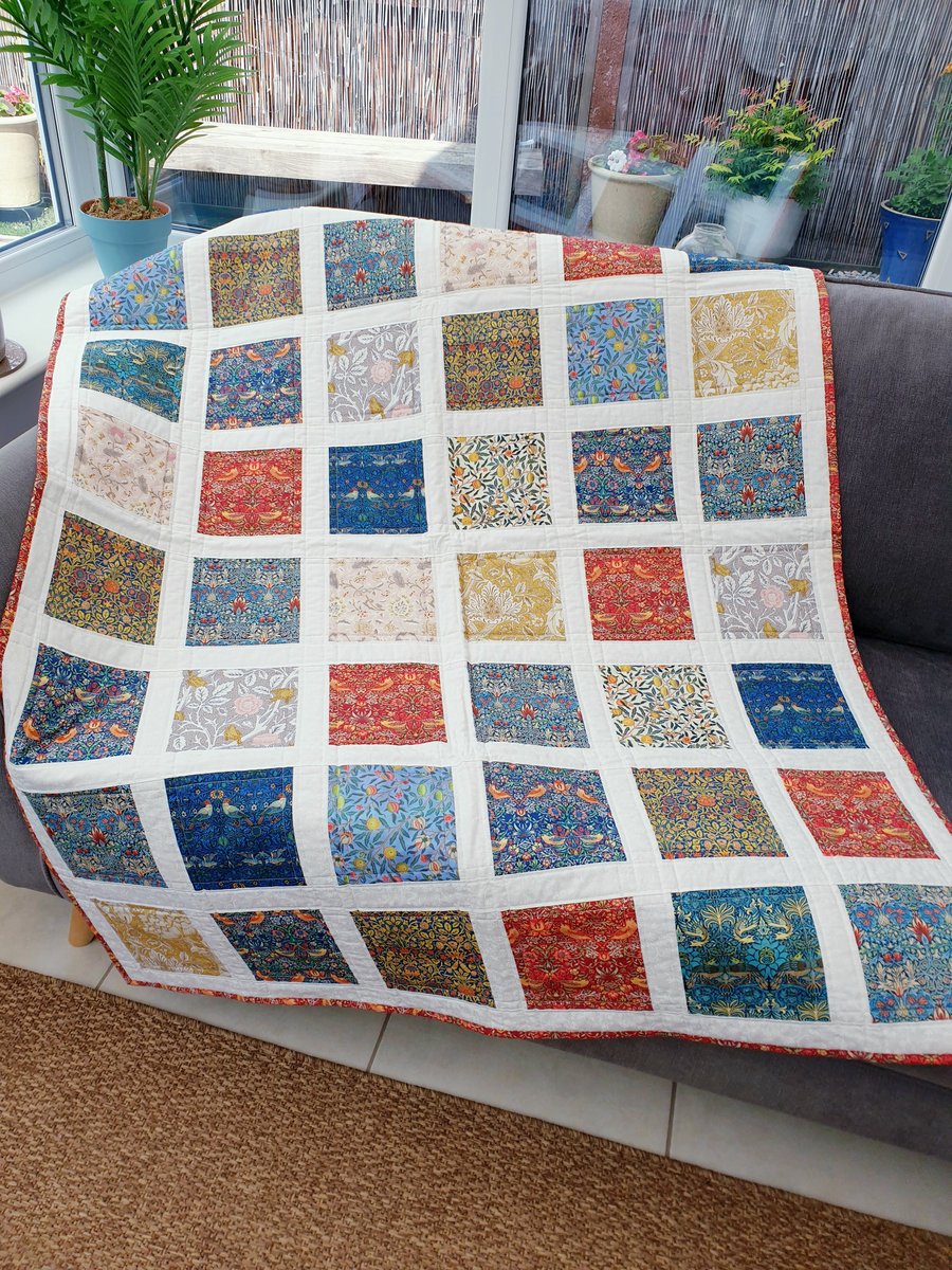 William Morris Fabric Patchwork Quilt