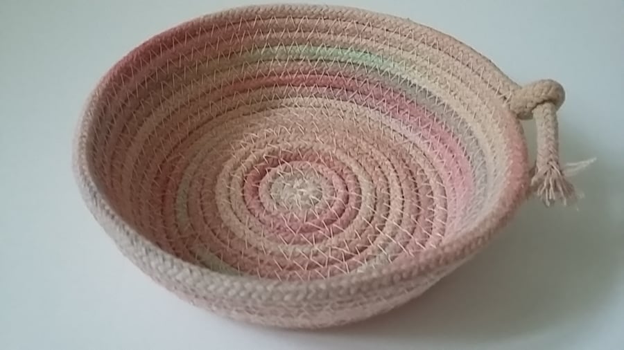 Hand dyed Rope Dish