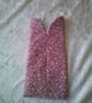 Dusky Pink with Pink Flowers Glasses Case