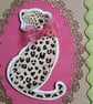 Cool Cat Leopard Blank Greeting Card - Image 5